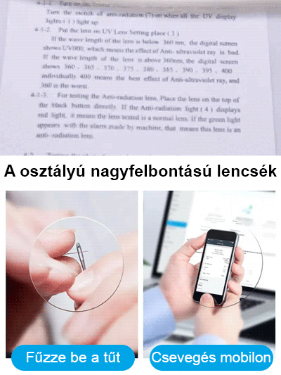 Kékszűrős, színt változtató olvasószemüveg