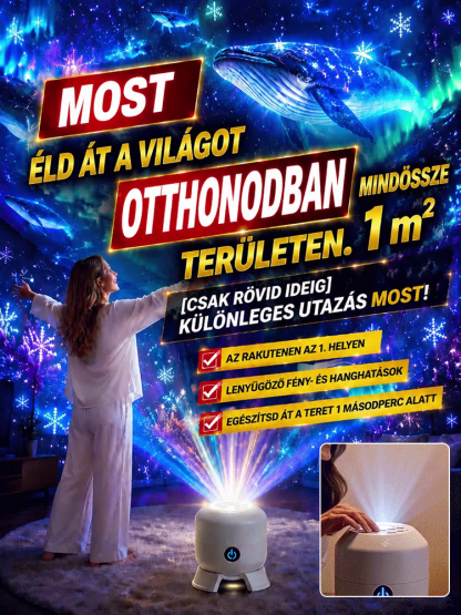 🌌 Varázsolja szobáját csodálatos galaxissá egyetlen másodperc alatt!