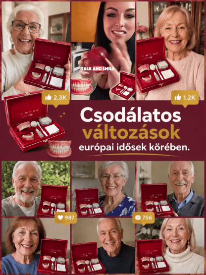 🛑 Nincs több várakozás a magyar fogászati klinikákon. Teljes borítású, egyedi mosoly: a professzionális megoldás fogorvosi látogatás nélkül.