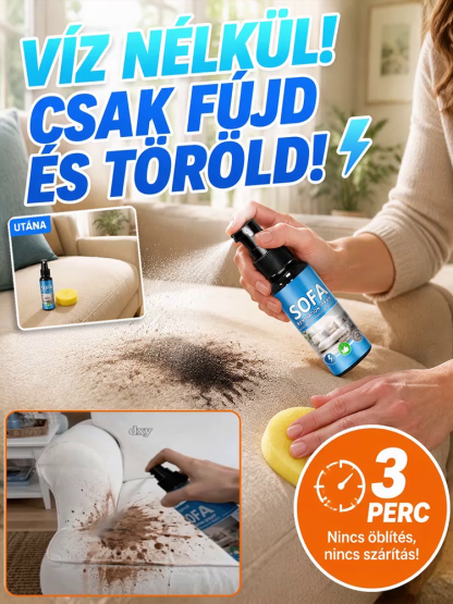 ✨ Nem kell mosni, nem kell öblíteni! – Prémium öblítés mentes kárpittisztító spray