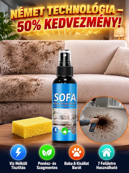 ✨ Nem kell mosni, nem kell öblíteni! – Prémium öblítés mentes kárpittisztító spray