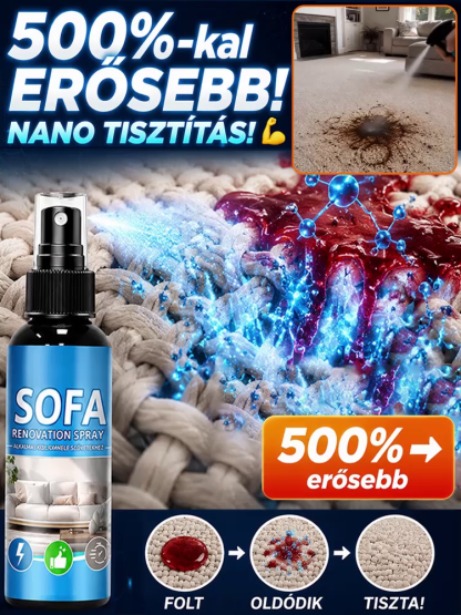 ✨ Nem kell mosni, nem kell öblíteni! – Prémium öblítés mentes kárpittisztító spray