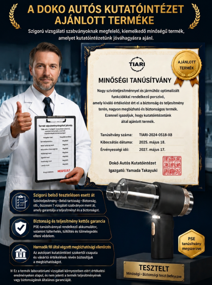 🚗 Tisztítás és felfújás egyetlen prémium eszközzel – Felejtsd el a zsúfolt csomagtartót!
