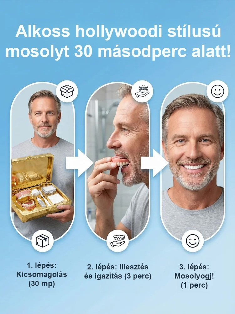Resilia Intelligens Láthatatlan Műfogsor – Azonnali Fiatalodás és Magabiztos Mosoly 🦷✨
