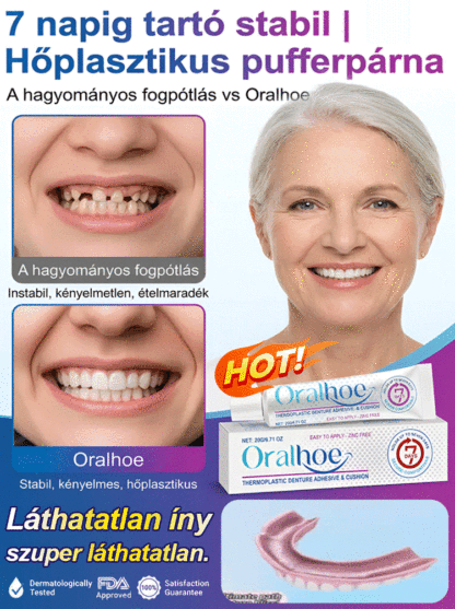 ✨ÉlelmiszeripariHőre Lágyuló Fogsor Rögzítő - 5 perc a stabil fogsorért