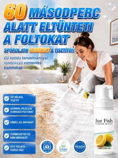 ✨Többcélú Habtisztító Spray – Gyors és Mélytisztítás Víz Nélkül!