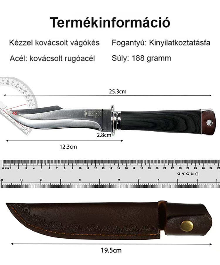 ✨Többfunkciós Katonai Túlélőkés — Borotvaéles penge horgászathoz és kempingezéshez