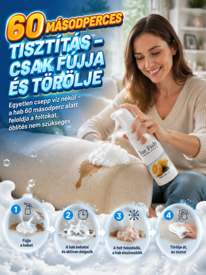 ✨Többcélú Habtisztító Spray – Gyors és Mélytisztítás Víz Nélkül!