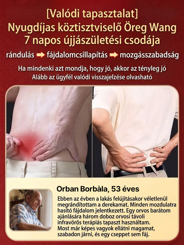 ✨Távoli Infravörös Tapasz Időseknek és Sportolóknak