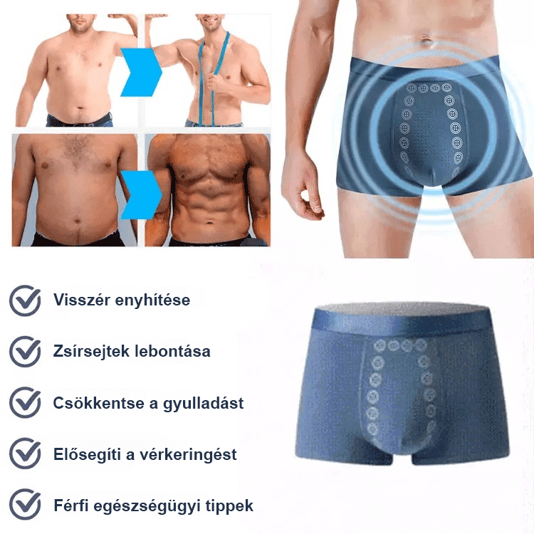 Férfi masszázs mágnesterápiás fehérnemű