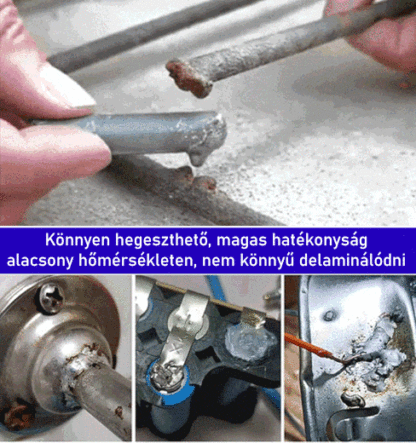 🔥 Többé nem kell forrasztópáka! Sokoldalú, alacsony hőmérsékletű forrasztóhuzal 🔦 Pillanatok alatt olvad, csak nyomj rá könnyedén ✅ Tökéletesen alkalmazható rézen, vasön és alumíniumon ✨