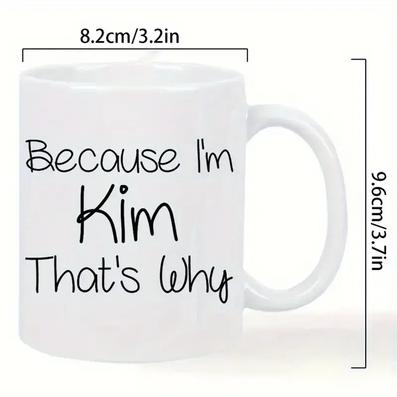 1pc, 11oz, BECOOLBEYOU White Ceramic Coffee Mug