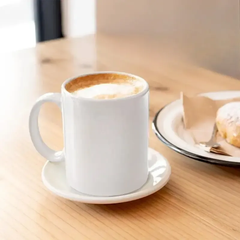 Charming 11oz White Ceramic Coffee Mug