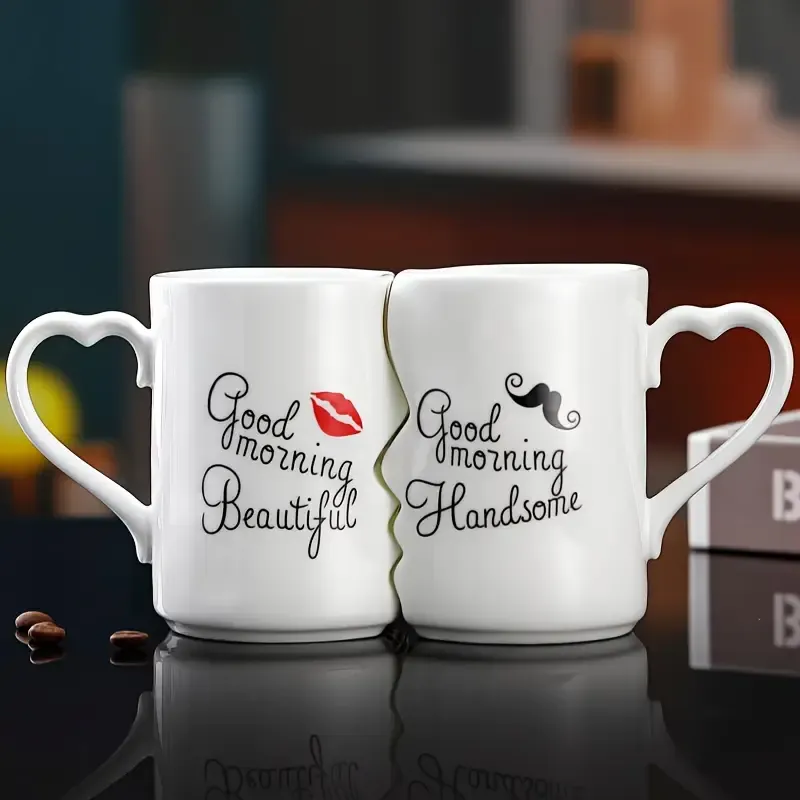 Kissing Ceramic Mug, Creative Couple Mug