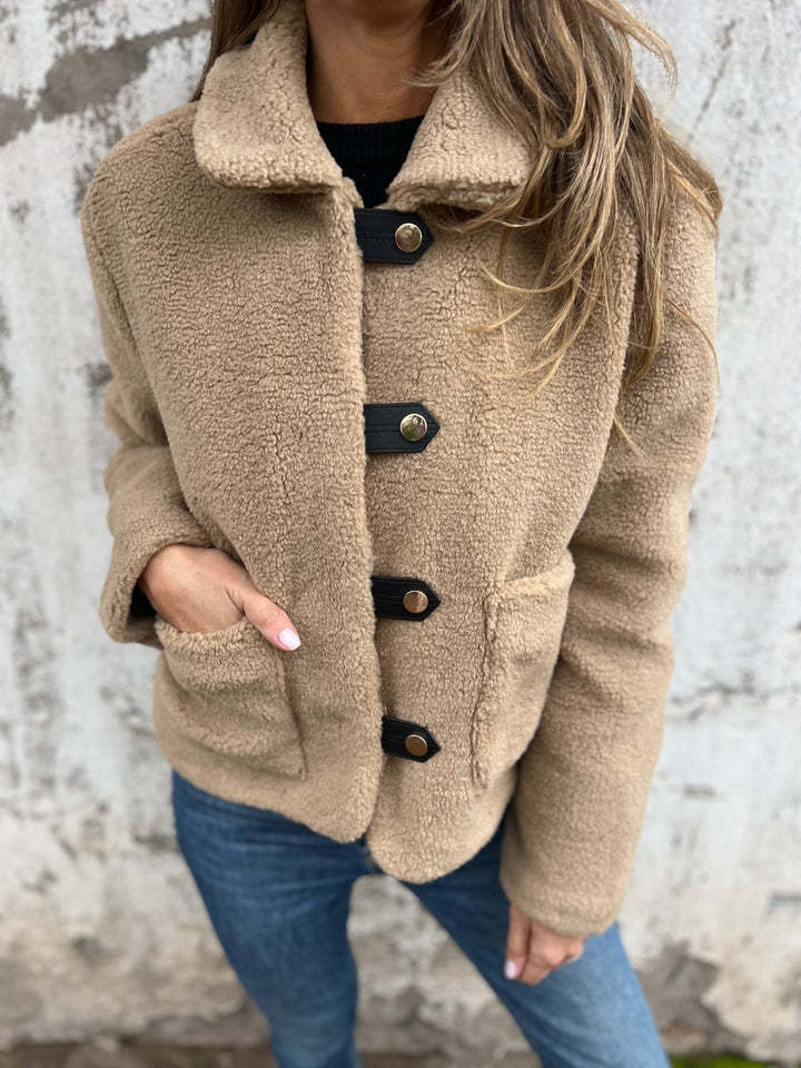 2024 Winter new lamb thick coat short jacket with pockets
