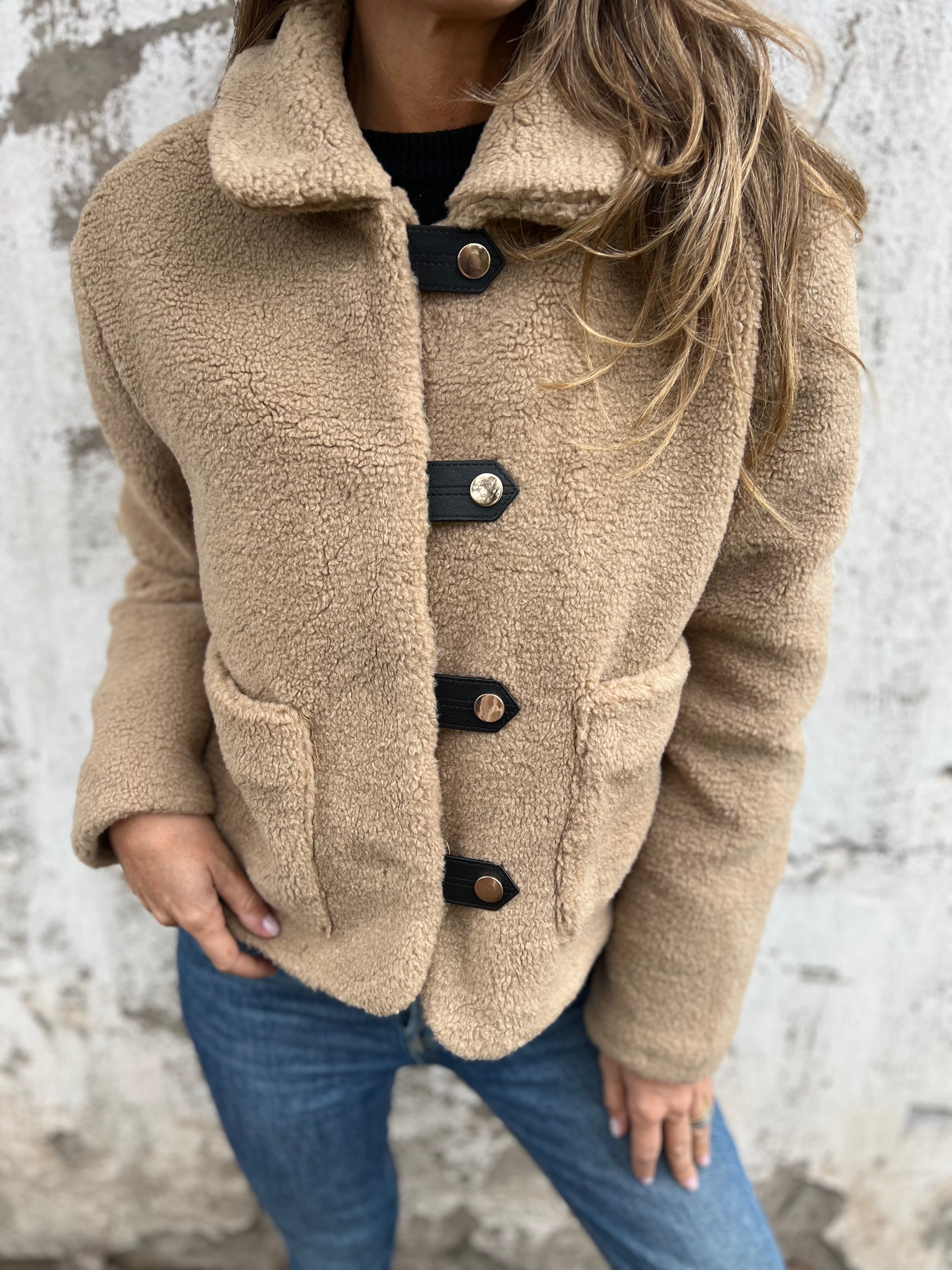 2024 Winter new lamb thick coat short jacket with pockets