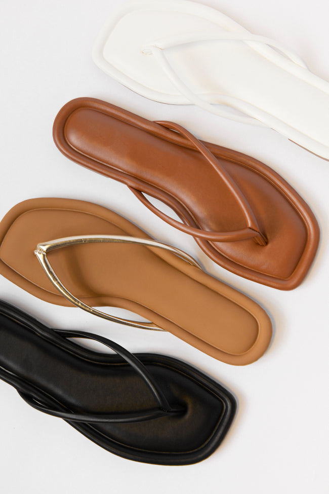 Sandy Brown Flip Flops FINAL SALE-Sunny Prom
