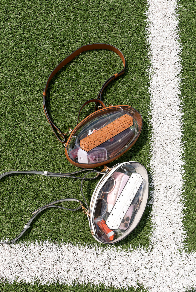 PRE-ORDER Kelce Brown Football Clear Bag-Sunny Prom