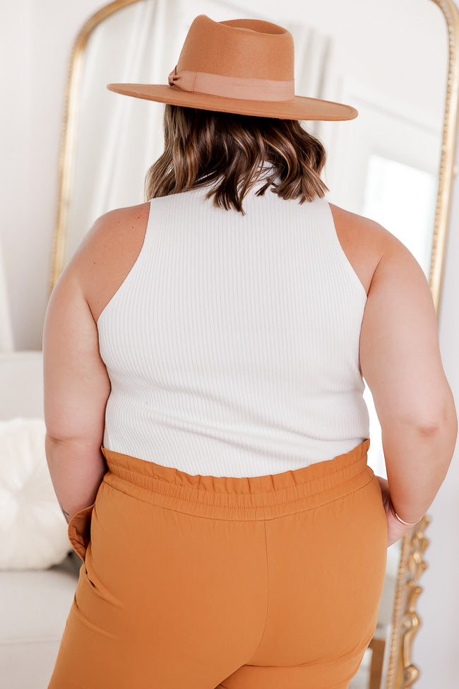 Clear My Schedule Ivory Mock Neck Sweater Tank FINAL SALE-Sunny Prom