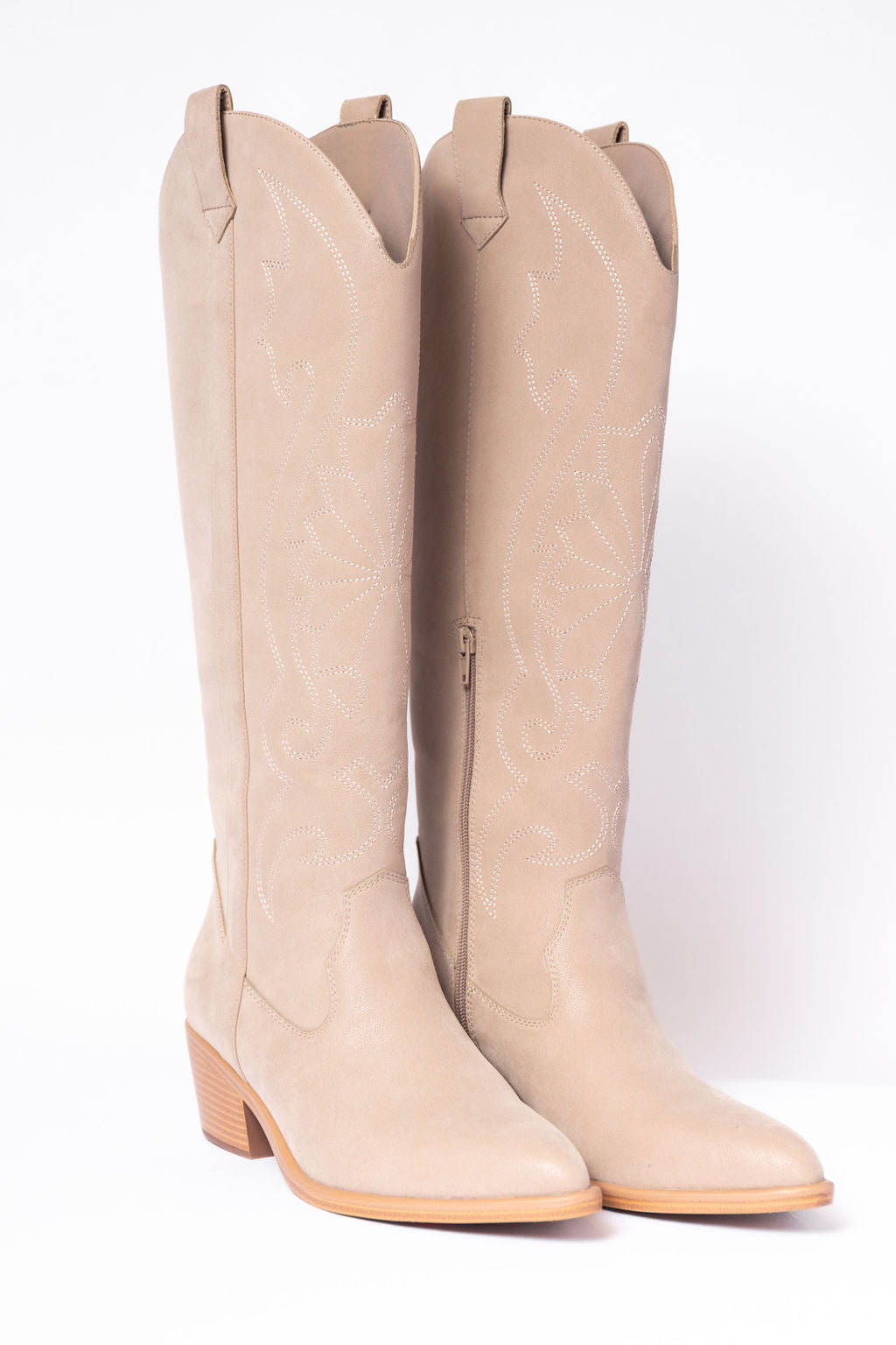 Shania Tan Tall Cowboy Boots-Sunny Prom
