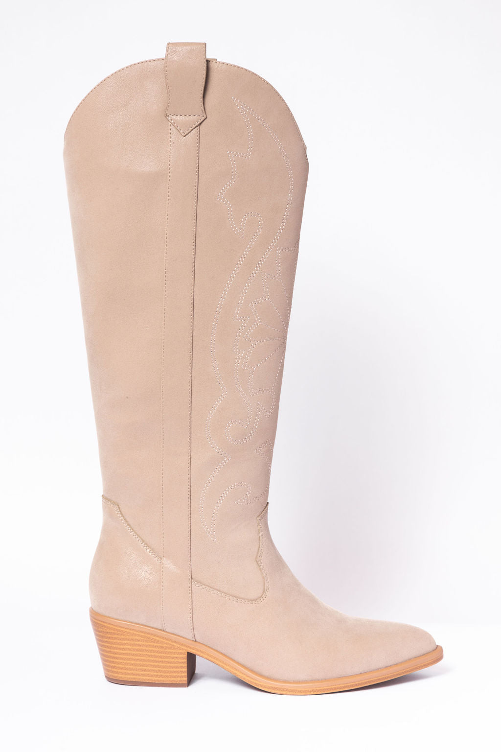 Shania Tan Tall Cowboy Boots-Sunny Prom