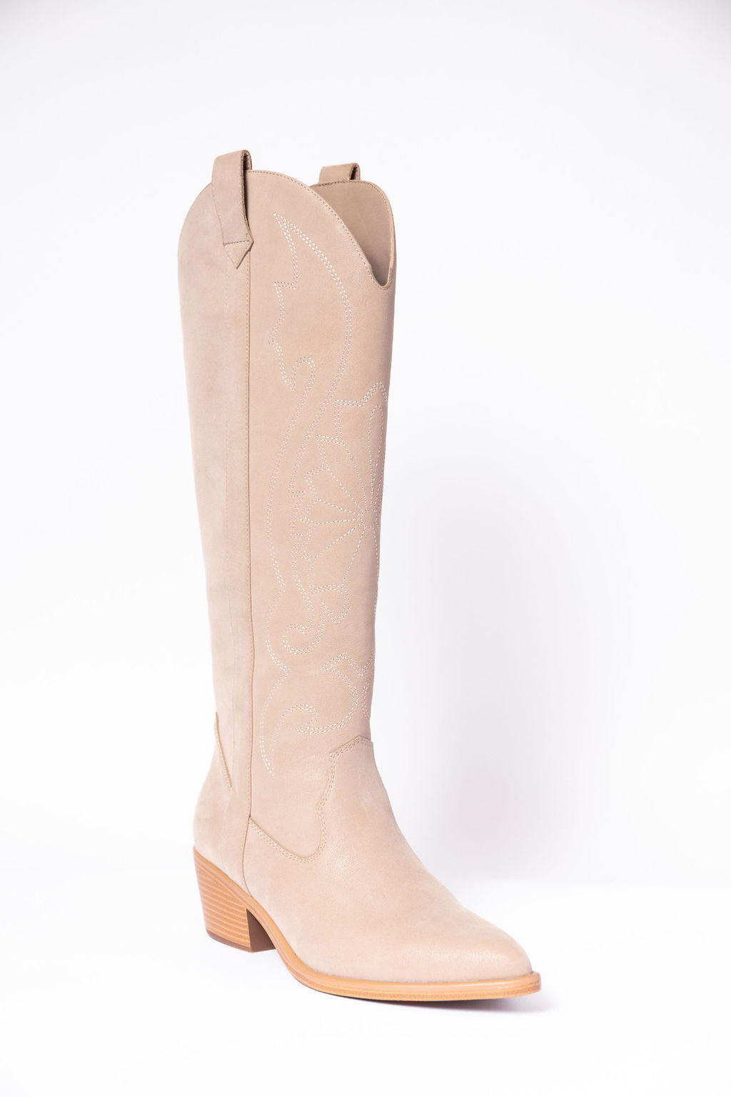 Shania Tan Tall Cowboy Boots-Sunny Prom