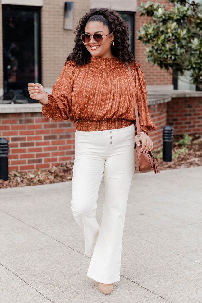 I Can't Forget Cream Button Fly Corduroy Pants Cream FINAL SALE-Sunny Prom