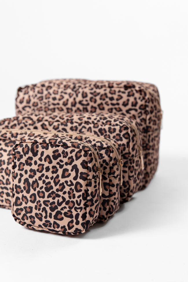 Leopard Travel Pouch Set FINAL SALE-Sunny Prom