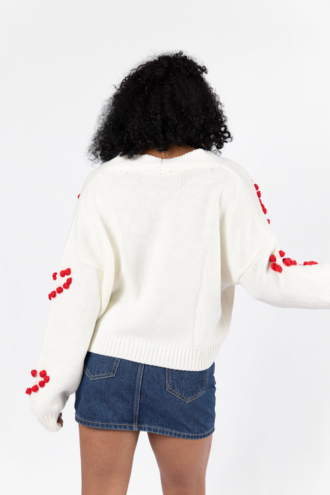 Better Together Ivory Heart Embroidered Cardigan FINAL SALE-Sunny Prom