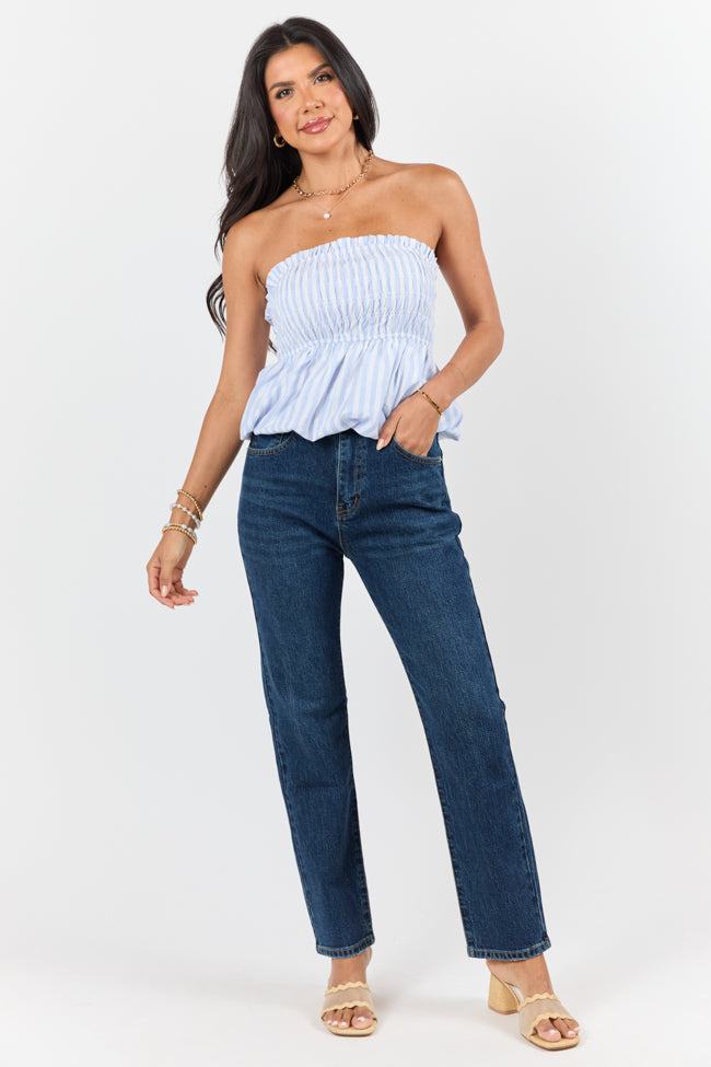 Millie Dark Wash Straight Leg Jeans SALE-Sunny Prom