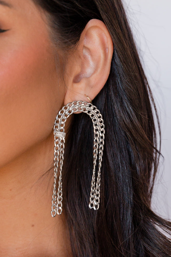 Chain U-Shaped Earrings FINAL SALE-Sunny Prom