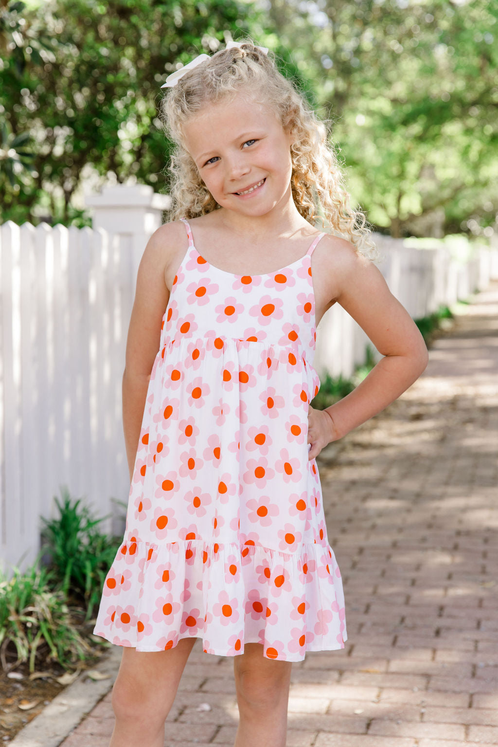 Kid's Keep Blooming In Kennedy Daisy Floral Dress FINAL SALE-Sunny Prom