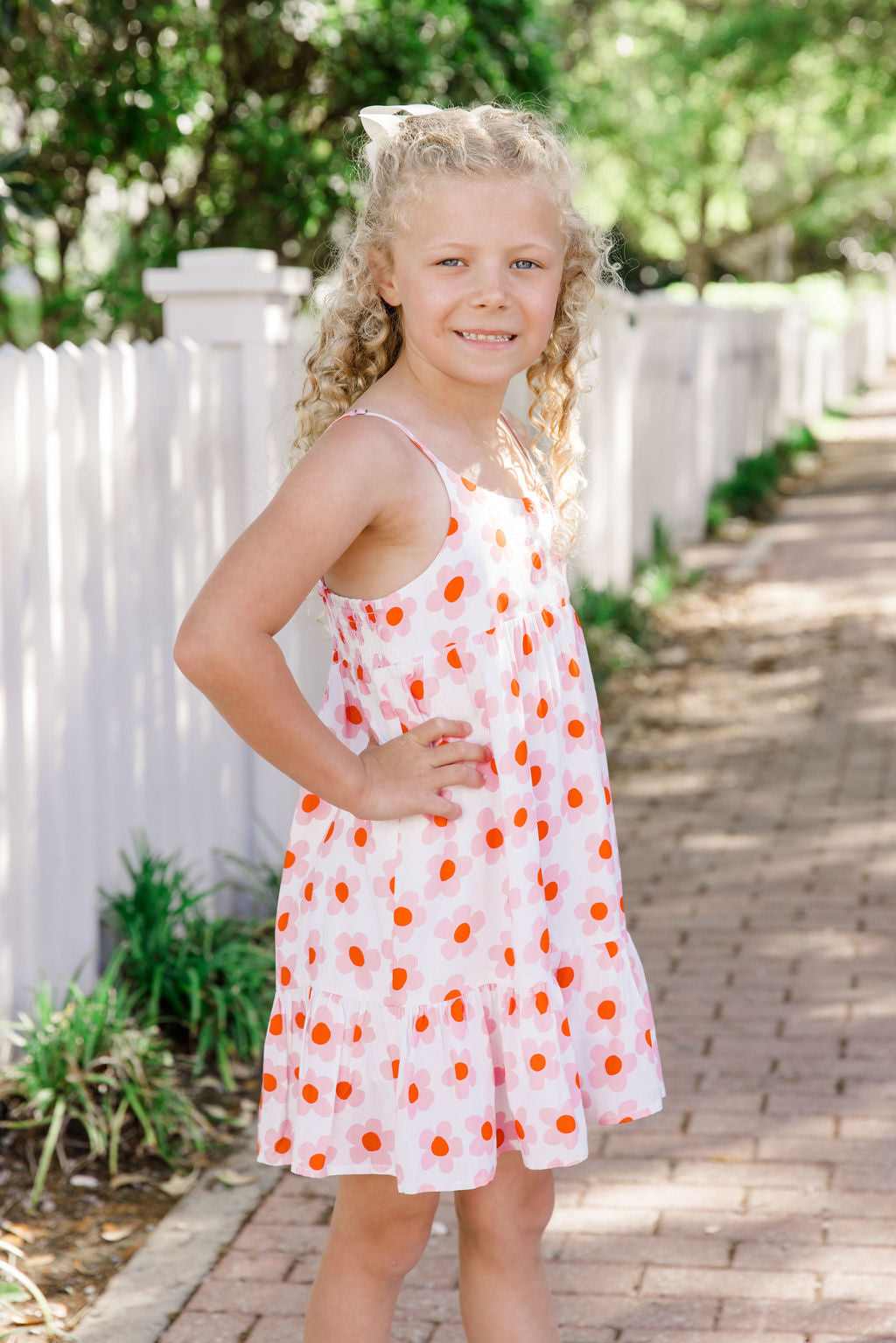 Kid's Keep Blooming In Kennedy Daisy Floral Dress FINAL SALE-Sunny Prom