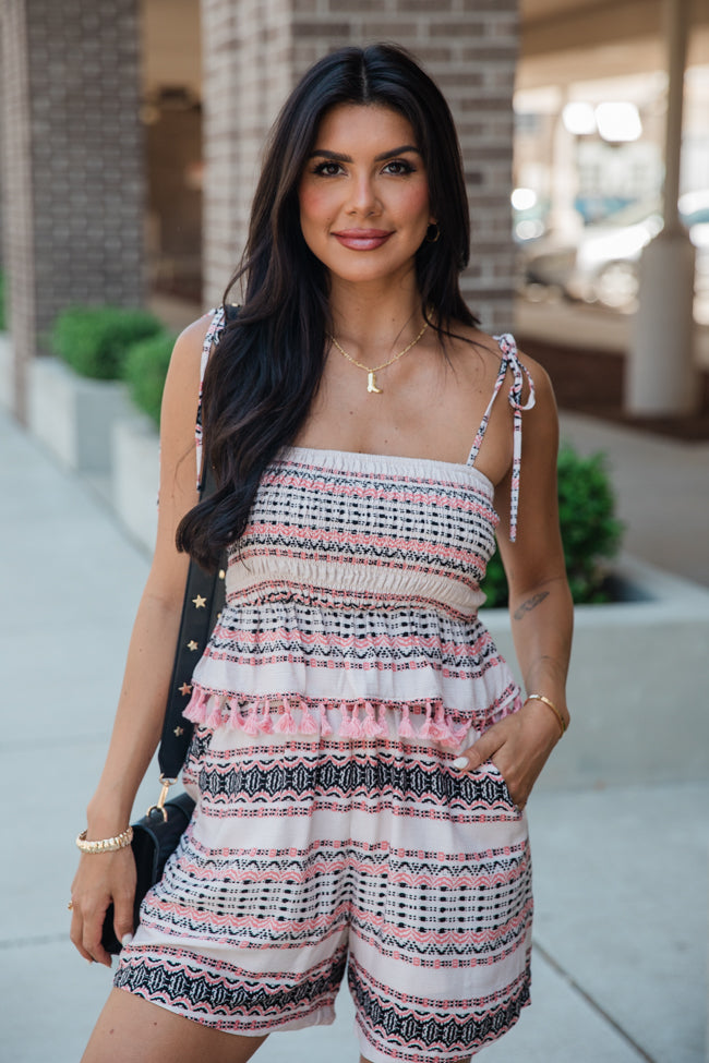 Musical Motives Coral and Black Printed Woven Set FINAL SALE-Sunny Prom