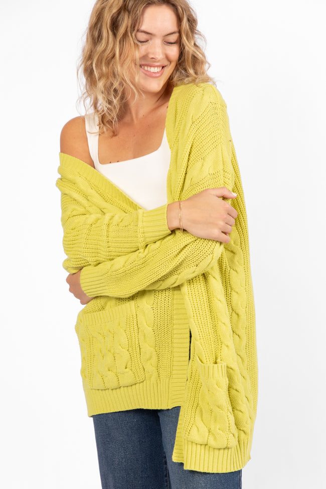 Won't Change My Heart Matcha Cardigan FINAL SALE-Sunny Prom