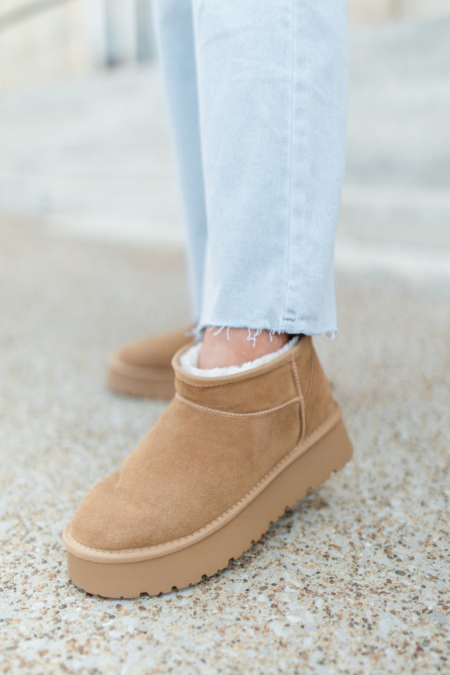 Georgia Chestnut Platform Mini Boots FINAL SALE-Sunny Prom