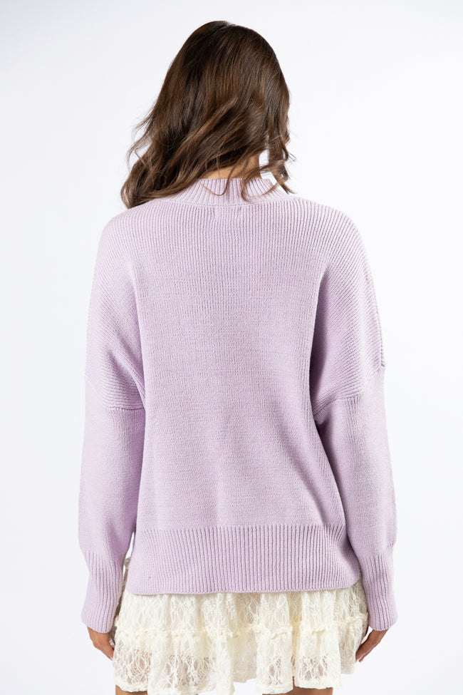 A Great Escape Lilac Oversized Sweater FINAL SALE-Sunny Prom