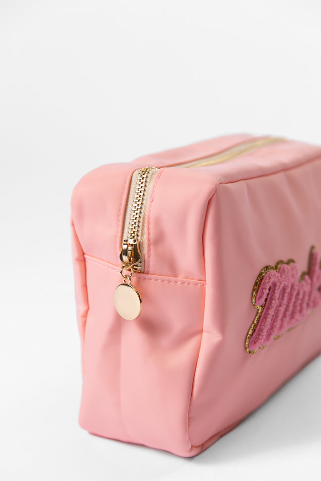 Pink "Makeup" Travel Pouch FINAL SALE-Sunny Prom