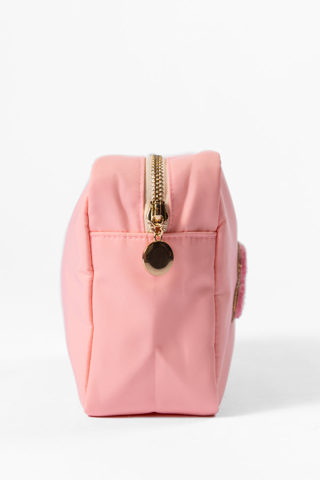 Pink "Travel" Travel Pouch FINAL SALE-Sunny Prom