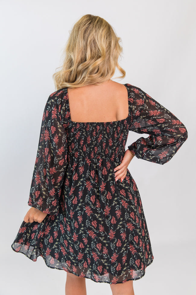 Missing Out Printed Sweetheart Mini Dress FINAL SALE-Sunny Prom