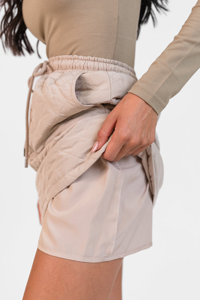 Colder Weather Mushroom Quilted Skort FINAL SALE-Sunny Prom