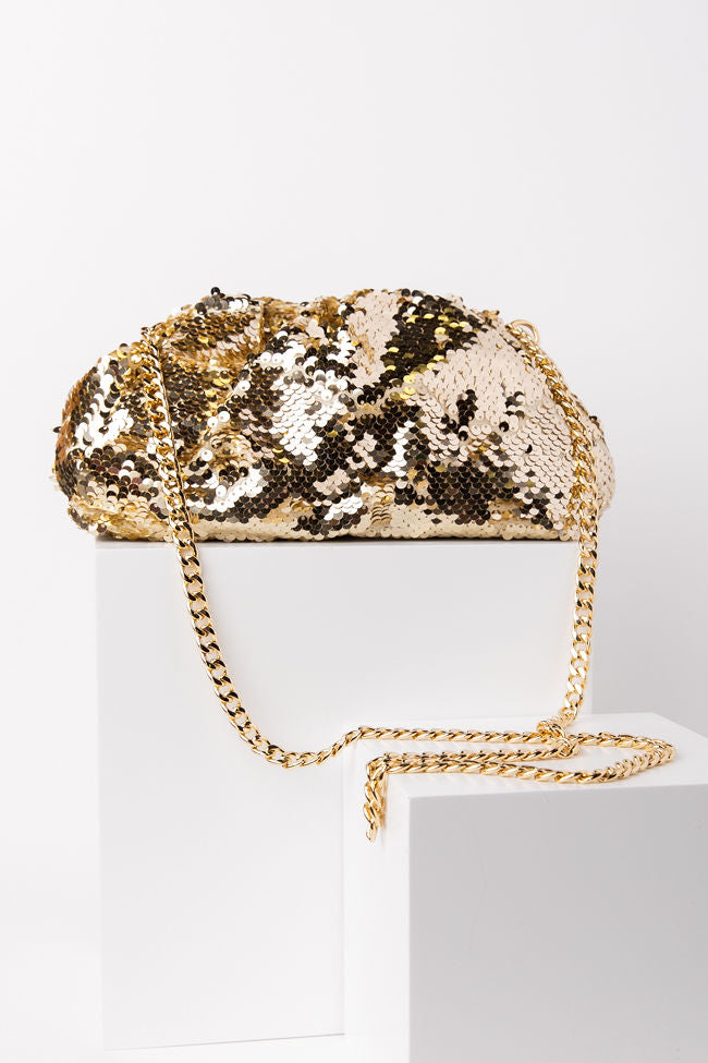 Gold Sequin Pouch Bag FINAL SALE-Sunny Prom