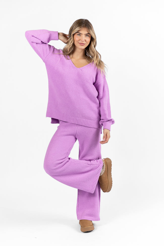 Cozy For Keeps Lavender Lounge Pants FINAL SALE-Sunny Prom