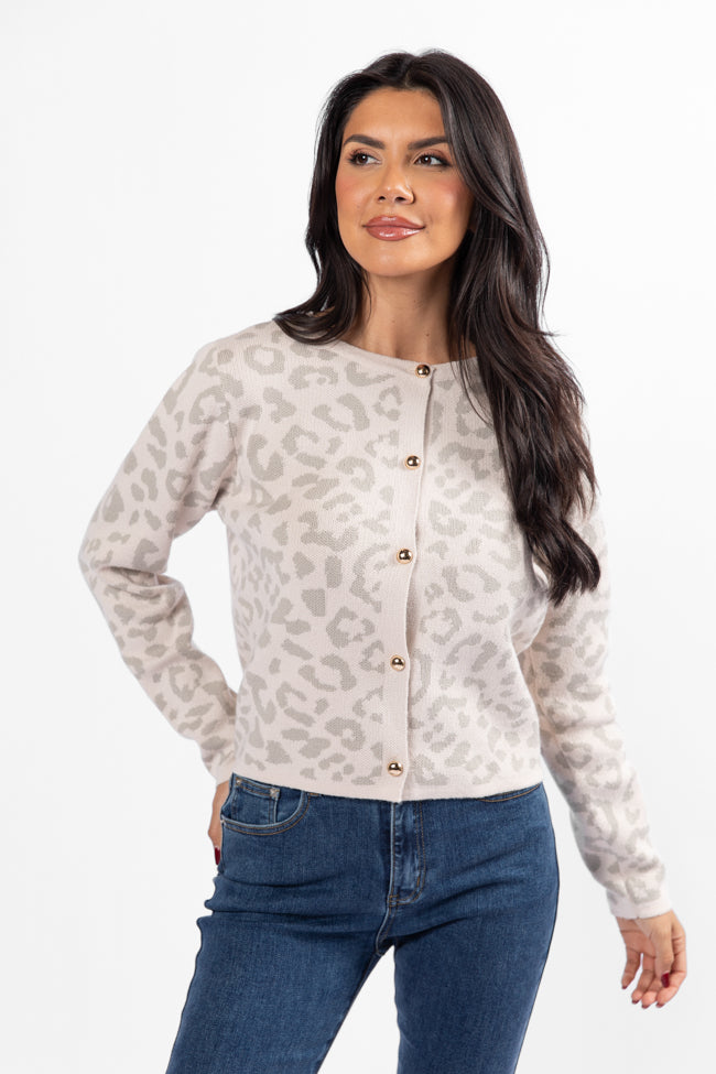 Dream Big Taupe Leopard Cardigan FINAL SALE-Sunny Prom