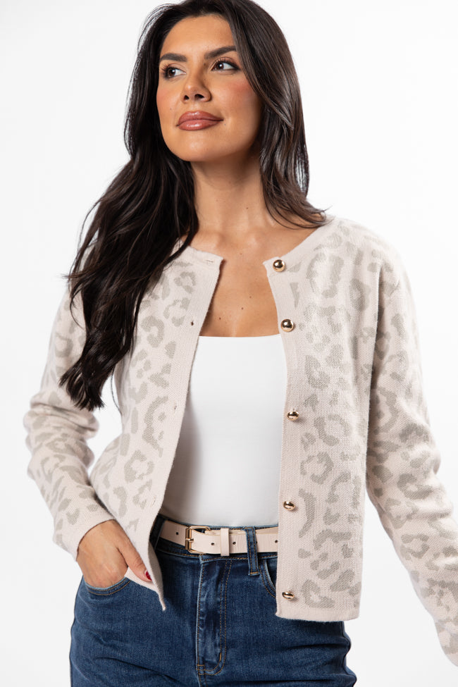 Dream Big Taupe Leopard Cardigan FINAL SALE-Sunny Prom