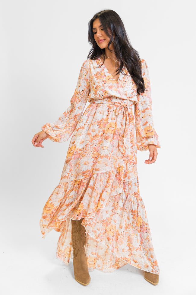 Know Me So Well Multi Floral Printed Long Sleeve Maxi Dress FINAL SALE-Sunny Prom