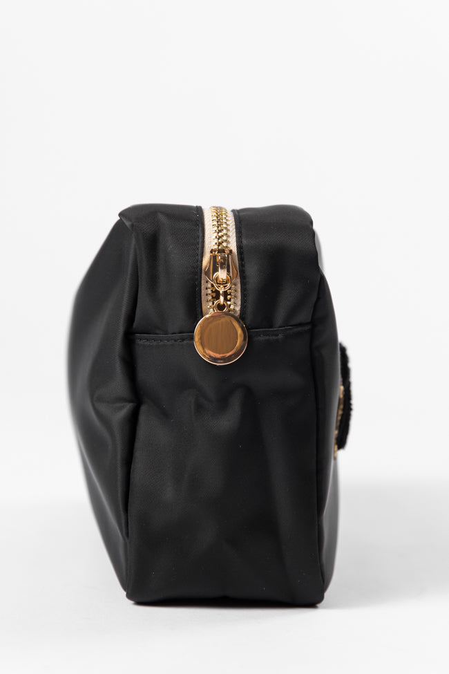 Black "Makeup" Travel Pouch FINAL SALE-Sunny Prom