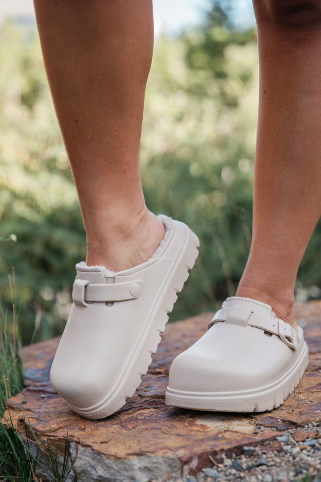 Palmer Rubber Sherpa Lined Slip-on Clogs FINAL SALE-Sunny Prom