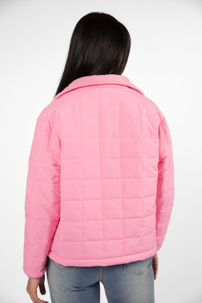Vail Valley Pink Lightweight Puffer Jacket FINAL SALE-Sunny Prom