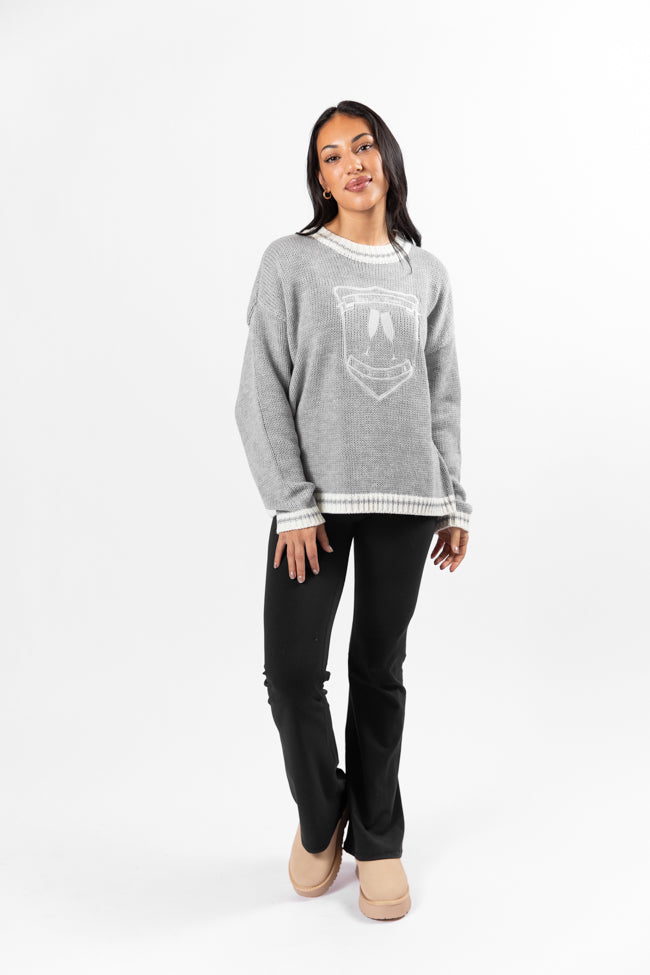 Stay At Home Club Grey Sweater FINAL SALE-Sunny Prom